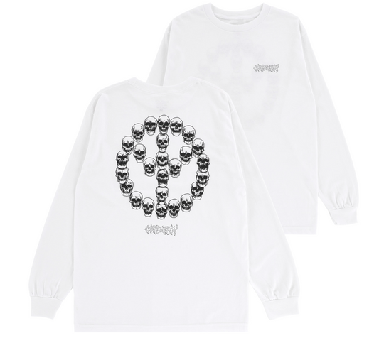 No Peace L/S Tee- White